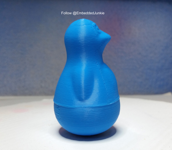 Petey the Penguin Roly-Poly Toy 3D Print 3711