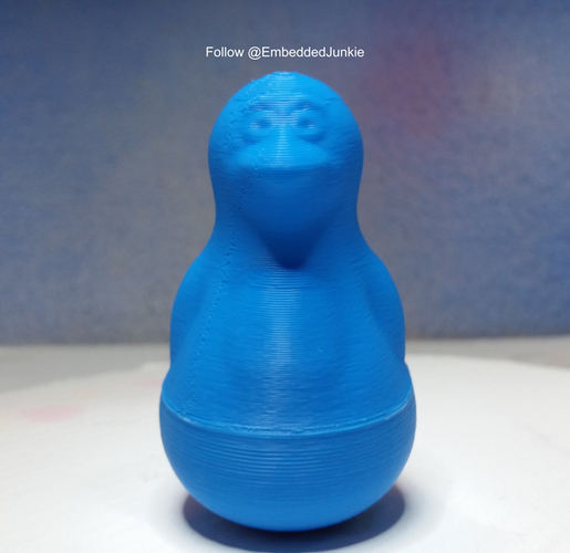 Petey the Penguin Roly-Poly Toy 3D Print 3712