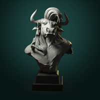 3D Minotaur Print Ready - Thumbnail 2