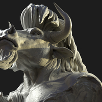3D Minotaur Print Ready - Thumbnail 3