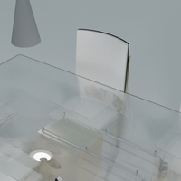 Futuristic table and chair - Thumbnail 3