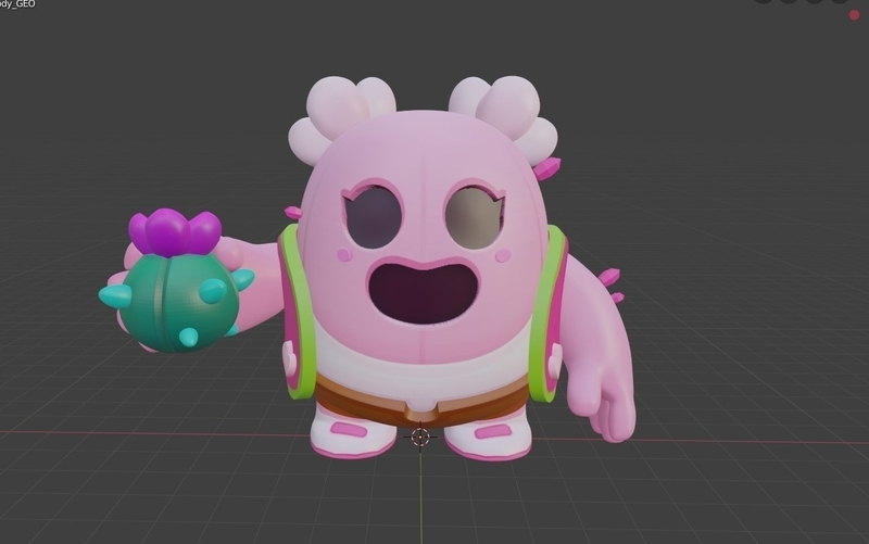 Brawl Stars- Sakura Spike figurine