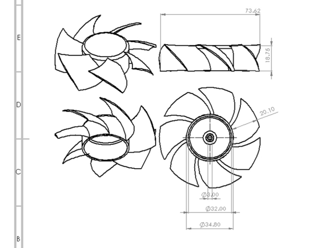 pc fan- propeller 3D Print 371458