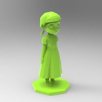 Small young anna from frozen 3D Printing 37147