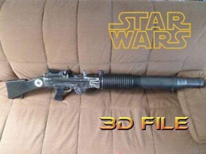 Star Wars Cosplay T-21 Light Repeating Blaster 3D Print 371504