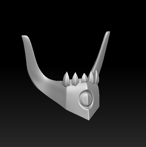 Mask horned 3D Print 371591