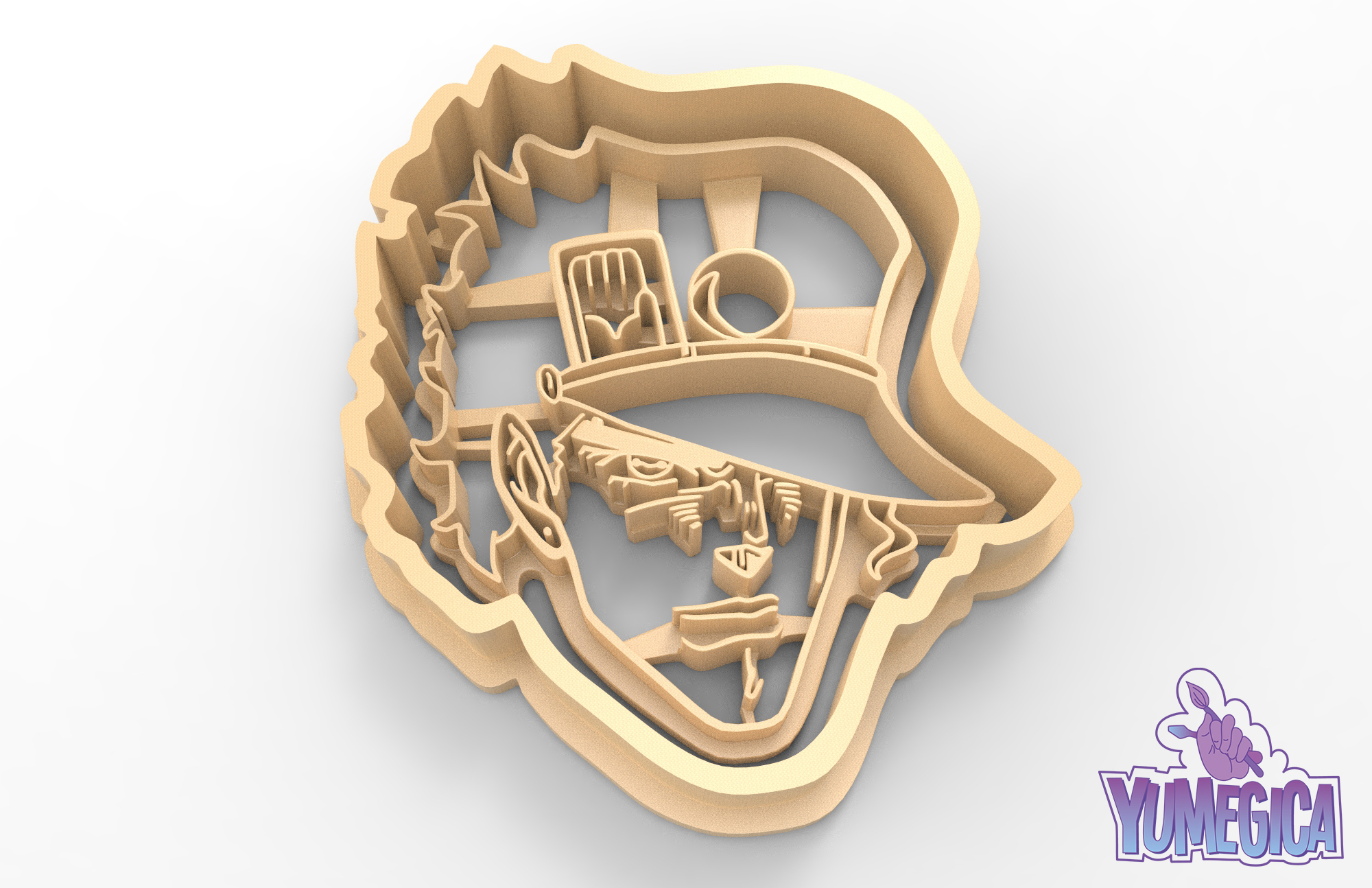 Jotaro Kujo from “JoJo's Bizarre Adventure” Cookie Cutter - STL 3D Print 371613