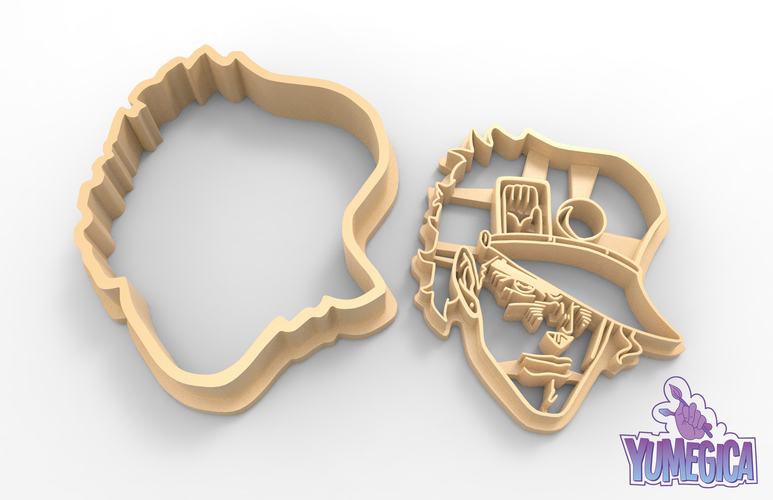 Jotaro Kujo from “JoJo's Bizarre Adventure” Cookie Cutter - STL 3D Print 371614