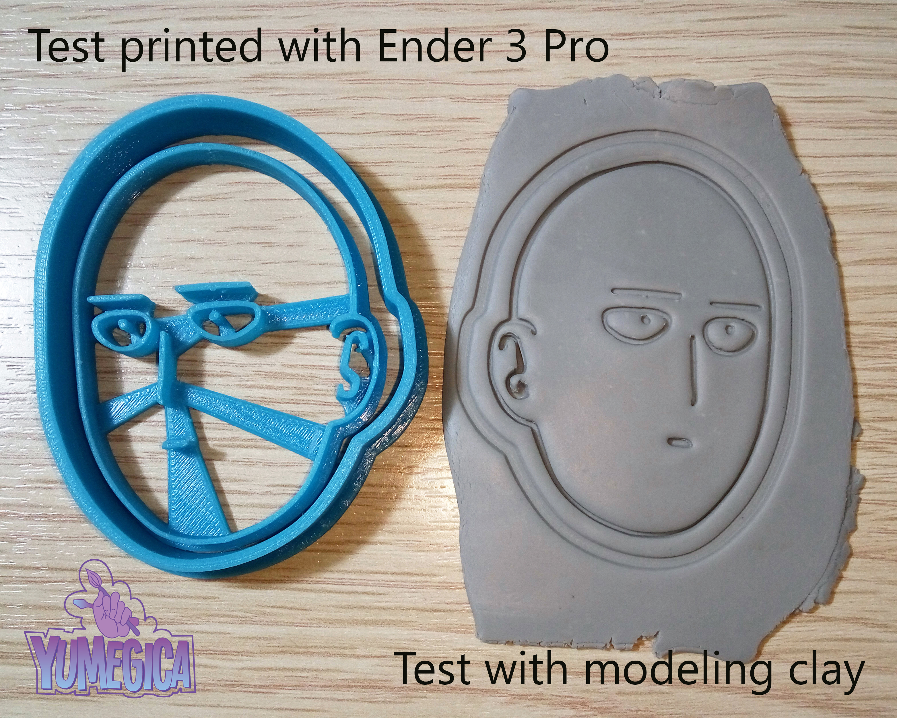 Saitama from “One Punch Man” Cookie Cutter - STL file 3D Print 371648