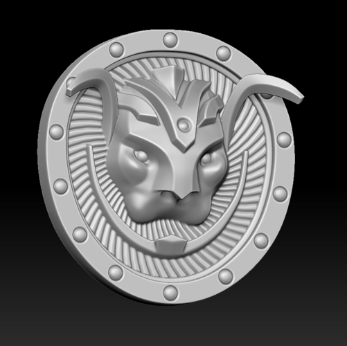 Lion shield 3D Print 371691