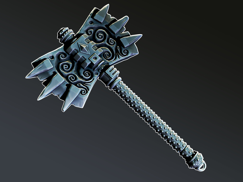 Barbed axe