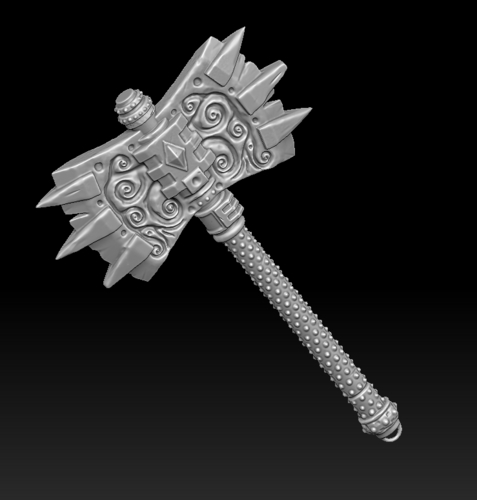 Barbed axe 3D Print 371710
