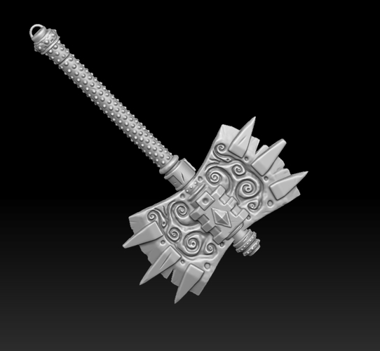 Barbed axe 3D Print 371711