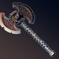 Small Blood axe 3D Printing 371715