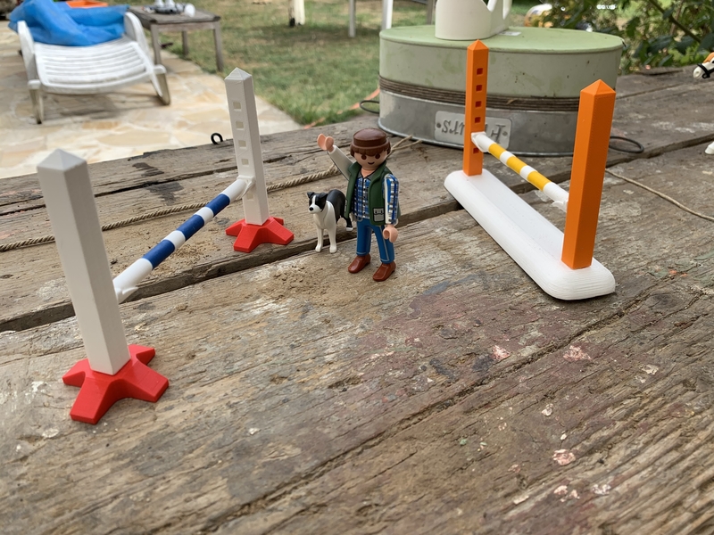 Horse jump 2 / obstacle équestre V2 compatible Playmobil