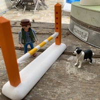Horse jump 2 / obstacle équestre V2 compatible Playmobil - Thumbnail 2
