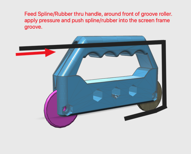 Screen Roller Installation Tool