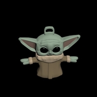 baby yoda keychain - Thumbnail 5