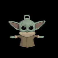 baby yoda keychain - Thumbnail 5