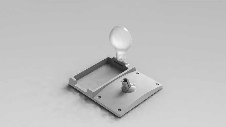 Light bulb concept business card holder 3D Print 372063