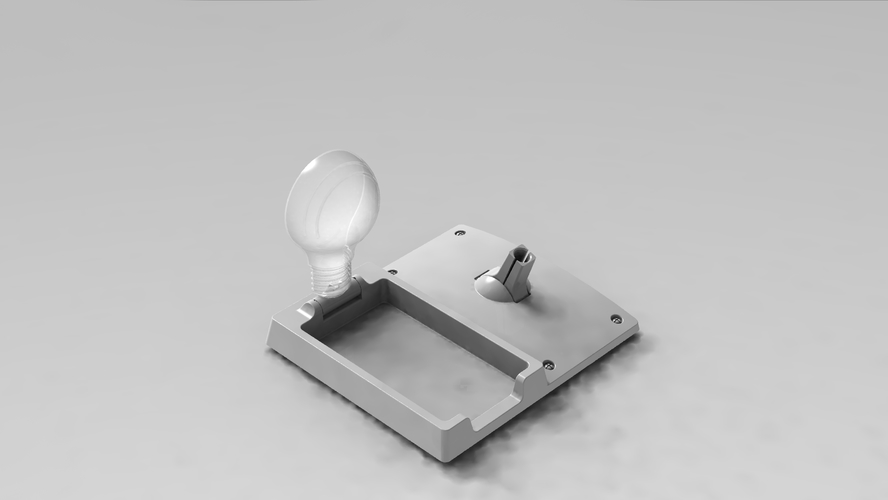 Light bulb concept business card holder 3D Print 372064