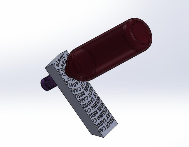 Balancing Wine Holder w/ Wine Names Embossed 3D Print 37221