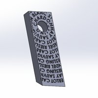 Balancing Wine Holder w/ Wine Names Embossed - Thumbnail 4