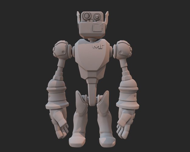 Super deformed bot 3D Print 37302