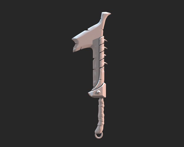 Stylized weapon keyring (1) 3D Print 37347