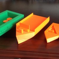 Small Water Carver - A Working Wind Turbine Powered Boat 3D Printing 37436
