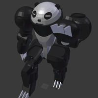 Small Panda mecha 3D Printing 37475