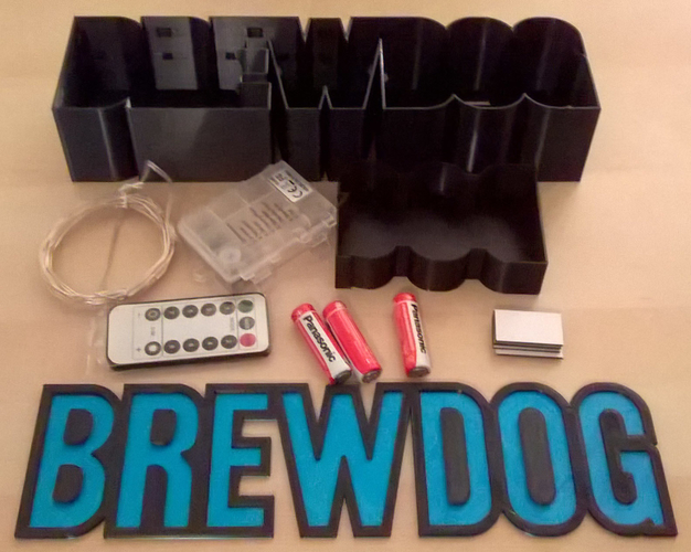 Brewdog Light-Up Piggy-Bank / Light-Box 3D Print 375650