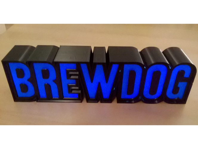 Brewdog Light-Up Piggy-Bank / Light-Box 3D Print 375652