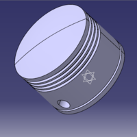 Small PISTON HEAD 3D Printing 375771