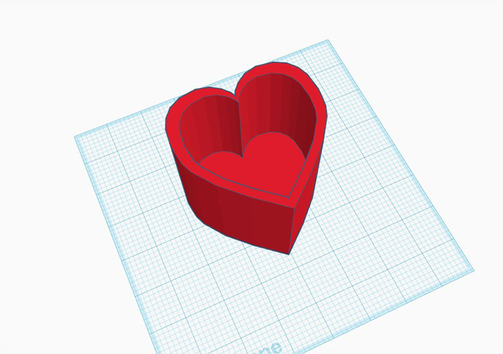 Heart-Shaped Pen or Pencil Holder 3D Print 375997
