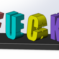 F yeah word illusion sign - Thumbnail 1