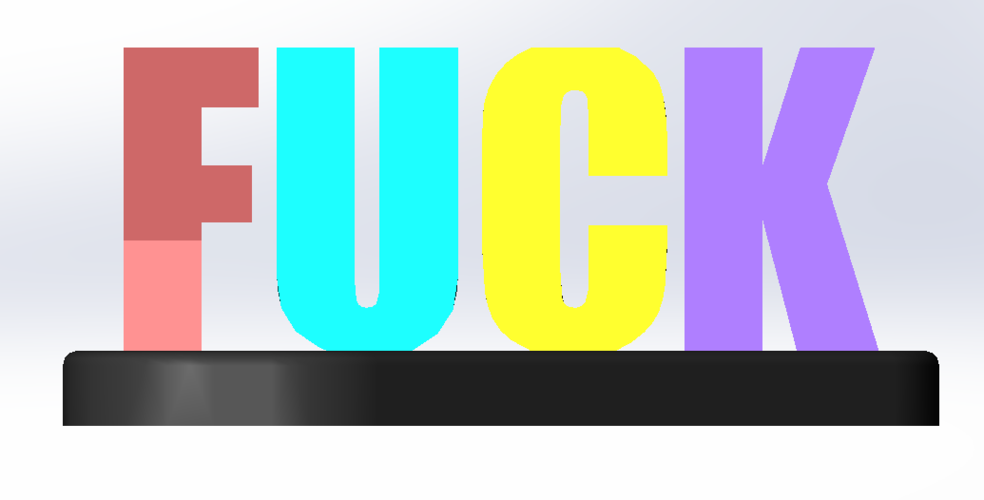 F yeah word illusion sign