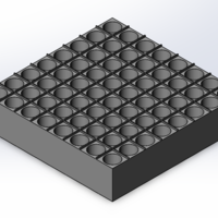 Small Travel Checkers Board 3D Printing 376027
