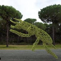 Attacking Beetlesaurus on Mars & on Earth in style Voronoi - Thumbnail 2