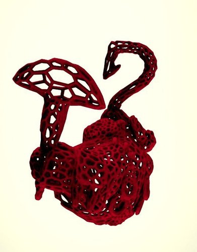 Pudge  DOTA 2  in stile Voronoi 3D Print 37618