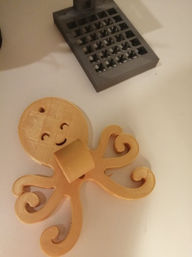 Octopus coat hook for kids 3D Print 376182