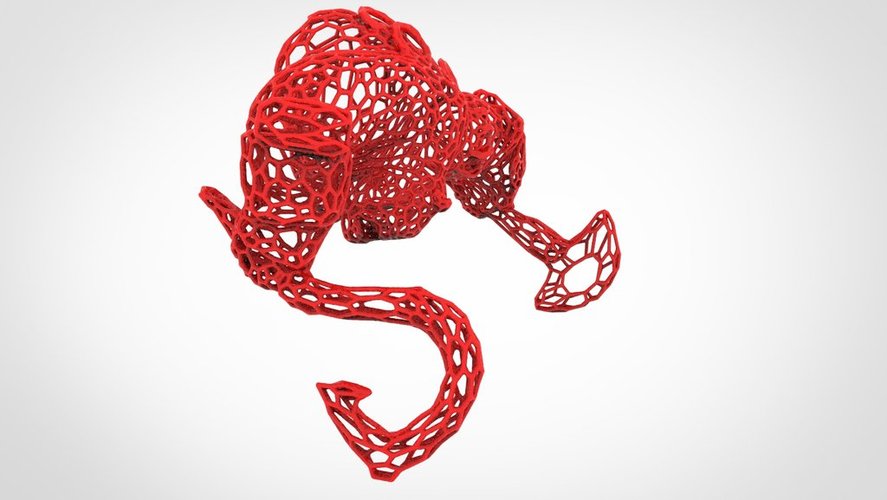 Pudge  DOTA 2  in stile Voronoi 3D Print 37622