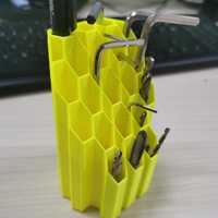 Small Honeycomb Pen/Tool Holder 3D Printing 376250