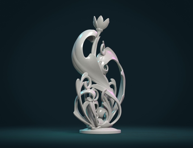 Scroll plant Sculpture 3D Print 376260