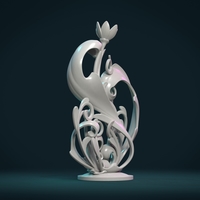 Scroll plant Sculpture - Thumbnail 2