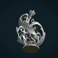Scroll plant Sculpture - Thumbnail 5
