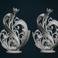 Scroll plant Sculpture - Thumbnail 11