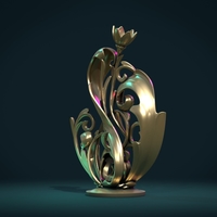 Scroll plant Sculpture - Thumbnail 15