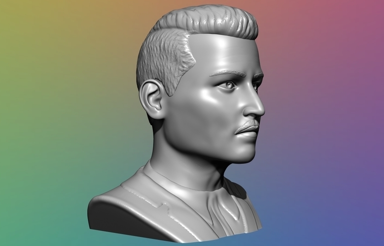 Johhny Depp Bust - 3D model 3D Print 376325