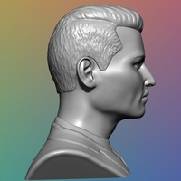 Johhny Depp Bust - 3D model - Thumbnail 3